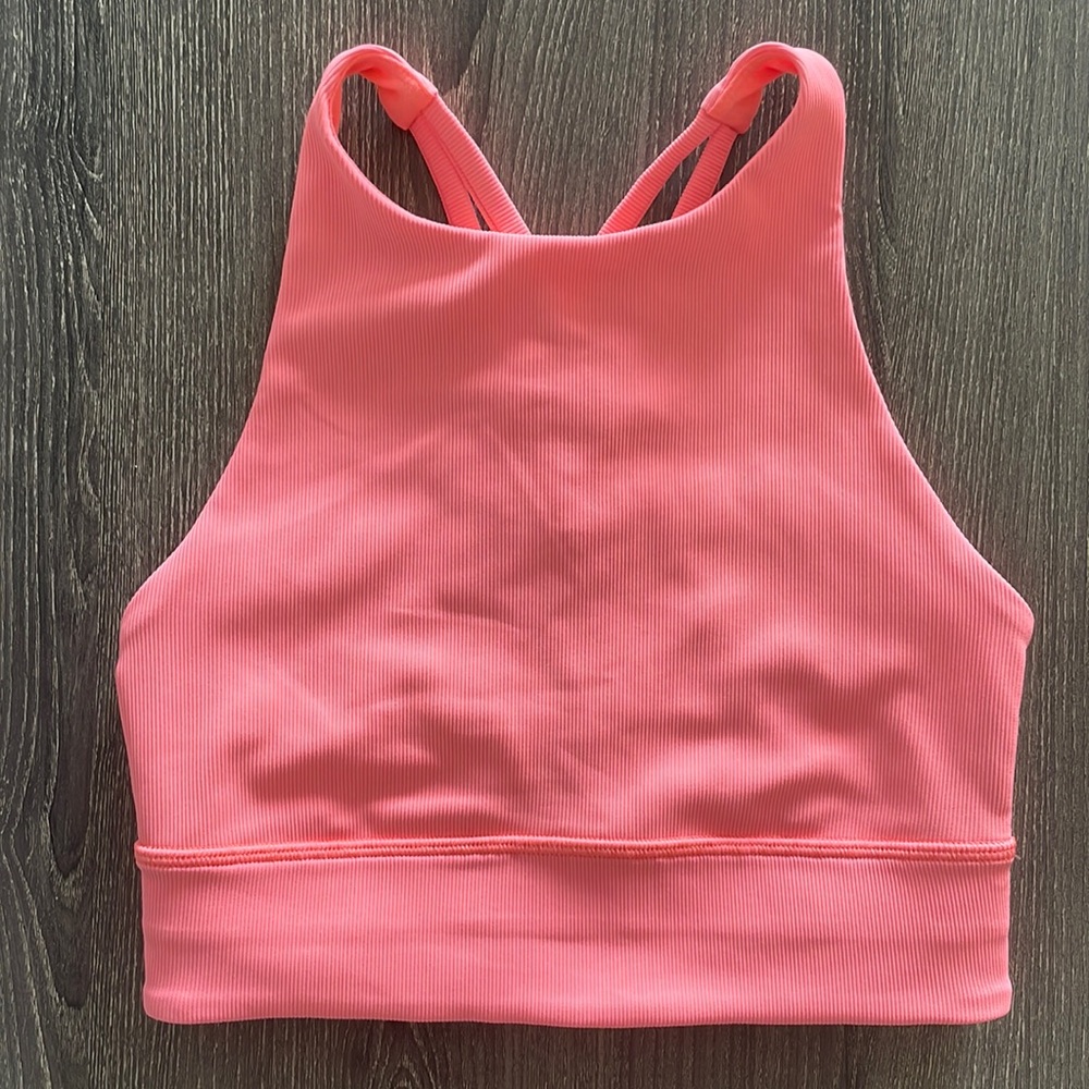 lululemon Energy High-Neck Longline Ribbed Bra